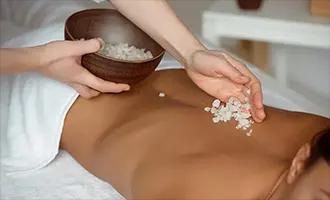 Coconut Body Scrub and Massage