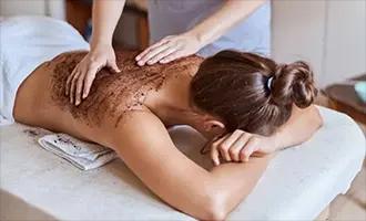 Coffee Body Scrub and Massage